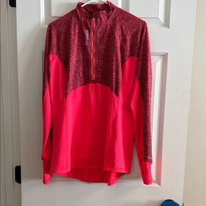 Reebok Women's Pink and Red Sweatshirt